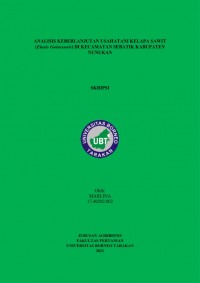 Analisis Keberlanjutan Usahatani Kelapa Sawit (Elaeis guineensis) Di Kecamatan Sebatik Kabupaten Nunukan