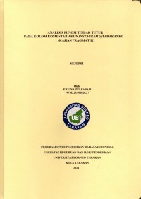 Analisis Fungsi Tindak Tutur Pada Kolom Komentar Akun Instagram @Tarakanku (Kajian Pragmatik)
