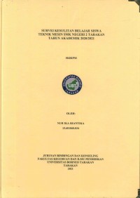 Survei Kesulitan Belajar Siswa Teknik Mesin SMK Negeri 2 Tarakan