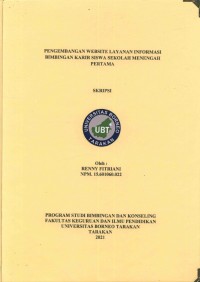 Pengembangan Website Layanan Informasi Bimbingan Karir Siswa Sekolah Menengah Pertama