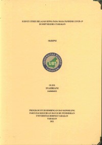 Survey Stres Belajar Pada Masa Pandemi Covid-19 Di SMP Negeri 4 Tarakan