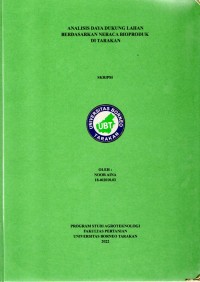 Analisis Daya Dukung Lahan Berdasarkan Neraca Bioproduk Di Tarakan