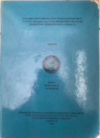 ANALISIS PERTUMBUHAN DAN INDEKS KONDISI IKAN LAYANG (Decapterus Sp.) YANG DIDARATKAN DI PASAR TRADISIONAL BERINGIN KOTA TARAKAN