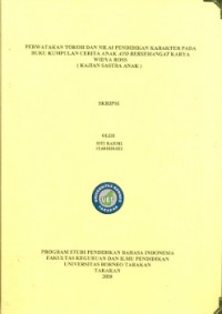 Perwatakan Tokoh dan Nilai Pendidikan Karakter pada Buku Kumpulan Cerita Anak Ayo Bersemangat Karya Widya Ross (Kajian Sastra Anak)