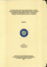 Keanekaragaman dan Kelimpahan Capung (Ordo Odonata) Di Area Teresterial Kota Tarakan Dan Potensi Implementasinya Terhadap Pembelajaran Biologi Kelas X SMA/MA