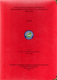 Penyalahgunaan Keadaan (Misbruik Van Omstandigheiden) Sebagai Suatu Alasan Batalnya Perjanjian