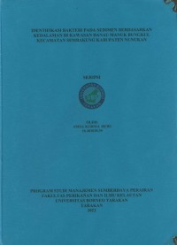 Identifikasi Bakteri Pada Sedimen Berdasarkan Kedalaman Di Kawasan Danau Manuk Bungkul Kecamatan Sembakung Kabupaten Nunukan