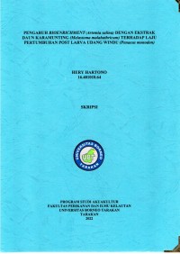 Pengaruh Bioenrichment Artemia Salina Dengan Ekstrak Daun Karamunting (Melastoma malabathricum) Terhadap Laju Pertumbuhan Post Larva Udang Windu (Penaeus monodon)