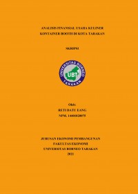 Analisis Finansial Usaha Kuliner Kontainer Booth Di Kota Tarakan