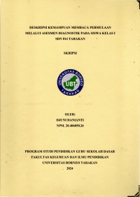 Deskripsi Kemampuan Membaca Permulaan Melalui Asesmen Diagnostik Pada Siswa Kelas I SDN 014 Tarakan