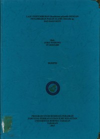 Laju Pertumbuhan Brachionus plicatilis Dengan Penambahan Pakan Alami Chlorella sp. Dan Ragi Roti