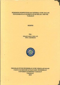 Deskripsi Kompetensi Dan Kinerja Guru Dalam Pengembangan Kurikulum Di Kelas I SDN 042 Tarakan