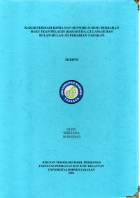Karakterisasi Kimia Dan Sensori Surimi Berbahan Baku Ikan Pelagis (Barakuda, Gulamah Dan Bulan-Bulan) Di Perairan Tarakan