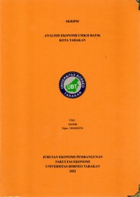 Analisis Ekonomi UMKM Batik Kota Tarakan