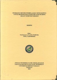 Penerapan Metode Pembelajaran Mind Mapping Untuk Meningkatkan Hasil Belajar IPS Siswa Kelas V-B SDN 016 Tarakan