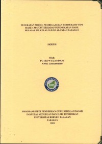 Penerapan Model Pembelajaran Kooperatif Tipe Make A Match Terhadap Peningkatan Hasil Belajar IPS Kelas IV-B MI Al-Fatah Tarakan