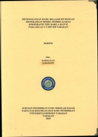 Meningkatkan Hasil Belajar IPS Dengan Menerapkan Model Pembelajaran Kooperatif Tipe Make A Match Pada Kelas V-3 SDN 018 Tarakan