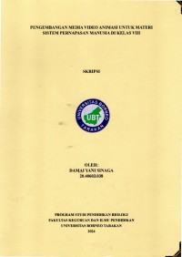 PENGEMBANGAN MEDIA VIDEO ANIMASI UNTUK MATERI SISTEM PERNAPASAN MANUSIA DI KELAS VIII