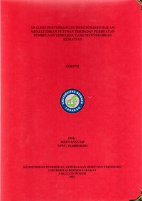 Analisis Pertimbangan Hukum Hakim Dalam Menjatuhkan Putusan Perbuatan Pembelaan Terpaksa Yang Menyebabkan Kematian