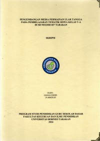 Pengembangan Media Permainan Ular Tangga Pada Pembelajaran Tematik Siswa Kelas V-A Di SD Negeri 027 Tarakan