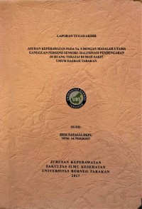 Asuhan Keperawatan Pada Tn. S Dengan Masalah Utama Gangguan Persepsi Sensori: Halusinasi Pendengaran Di Ruang Teratai Rumah Sakit Umum Daerah Tarakan