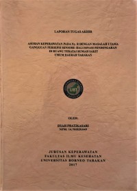 Asuhan Keperawatan Pada Ny. R Dengan Masalah Utama Gangguan Persepsi Sensori: Halusinasi Pendengaran Di Ruang Teratai Rumah Sakit Umum Daerah Tarakan