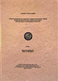 Asuhan Keperawatan Pada Tn. Y Dengan Diagnosa Medik Diabetes Melitus Tipe II Di Ruang Dahlia Rumah Sakit Umum Daerah Tarakan