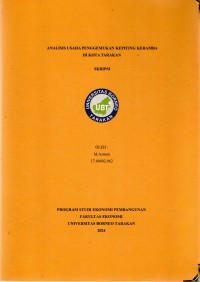 Analisis Usaha Penggemukan Kepiting Keramba Di Kota Tarakan