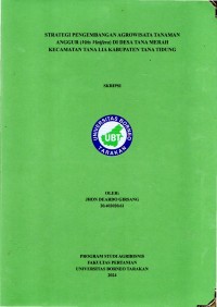 Strategi Pengembangan Agrowisata Tanaman Anggur (Vitis Vinifera) Di Desa Tana Merah Kecamatan Tana Lia Kabupaten Tana Tidung