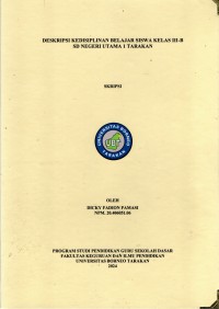 Deskripsi Kedisiplinan Belajar Siswa Kelas III- B SD Negeri Utama 1 Tarakan
