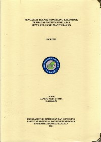 Pengaruh Teknik Konseling Kelompok Terhadap Motivasi Belajar Siswa Kelas XII MAN Tarakan