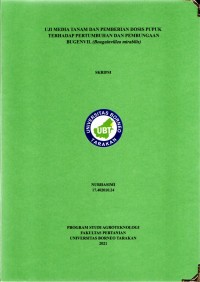 Uji Media Tanam Dan Pemberian Dosis Pupuk Terhadap Pertumbuhan Dan Pembungaan Bugenvil (Bougainvillea mirabilis)