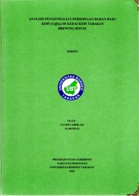 ANALISIS PENGENDALIAN PERSEDIAAN BAHAN BAKU KOPI (Coffea) DI KEDAI KOPI TARAKAN BREWING HOUSE