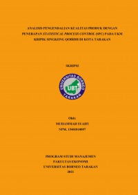 Analisis Pengendalian Kualitas Produk Dengan Penerapan Statistical Process Control (SPC) Pada  UKM Kripik Singkong Qobidh di Kota Tarakan