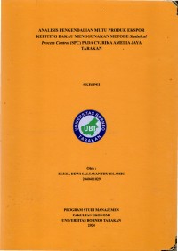 Analisis Pengendalian Mutu Produk Ekspor Kepiting Bakau Menggunakan Metode Statistical Process Control (SPC) Pada CV. Rika Amelia Jaya Tarakan