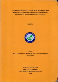 Analisis Penerimaan Pajak Bumi Dan Bangunan Perdesaan Dan Perkotaan (PBB-P2) Terhadap Pendapatan Asli Daerah Kota Tarakan