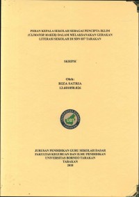 Peran Kepala Sekolah Sebagai Pencipta Iklim (Climator Maker) Dalam Melaksanakan Gerakan Literasi Sekolah Di SDN 037 Tarakan