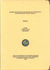 Deskripsi Keterampilan Dasar Guru Dalam Mengelola Kelas Pada Kelas V SDN 007 Tarakan