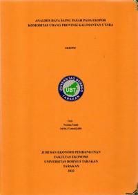Analisis Daya Saing Pasar Pada Ekspor Komoditas Udang Provinsi  Kalimantan Utara