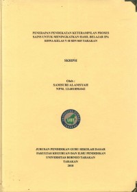 Penerapan Pendekatan Keterampilan Proses Sains Untuk Meningkatkan Hasil Belajar IPA Siswa Kelas V-B SDN 045 Tarakan