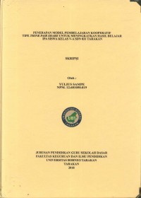 Penerapan Model Pembelajaran Kooperatif Tipe Think Pair Share Untuk Meningkatkan Hasil Belajar IPA Siswa Kelas V-A SDN 031 Tarakan