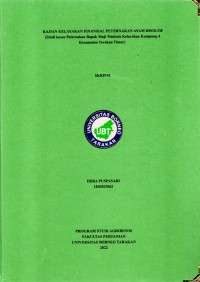 Kajian Kelayakan Finansial Peternakan Ayam Broiler (Studi Kasus Peternakan Bapak Muji Madrais Kelurahan Kampung 4 Kecamatan Tarakan Timur)