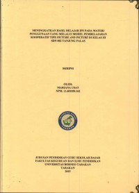 Meningkatkan Hasil Belajar IPS Pada Materi Penggunaan Uang Melalui Model Pembelajaran Kooperatif Tipe Picture And Picture Di Kelas III SDN 002 Tanjung Palas