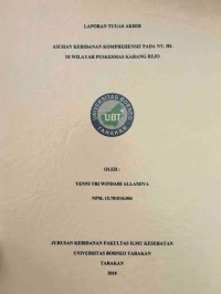 Asuhan Kebidanan Komprehensif Pada Ny. Hl Di Wilayah Puskesmas Karang Rejo