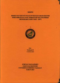 Risiko dan Keuntungan Investasi Saham Sektor Pertambangan yang Terdaftar Dalam Indeks Sri-Kehari (Tahun 2012 – 2017)