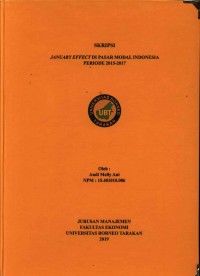 January Effect Di Pasar Modal Indonesia Periode 2015-2017