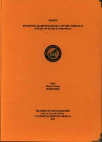 Studi Pengaruh Pengumuman Dividen Terhadap Reaksi Investor Di Indonesia
