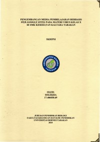 Pengembangan Media Pembelajaran Berbasis Web (Google Sites) Pada Materi Virus Kelas X Di SMK Kesehatan Kaltara Tarakan