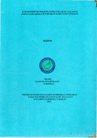 Karakteristik Mikroplastik Pada Ikan Gulamah (Johnius trachycephalus) Di Perairan Kabupaten Nunukan