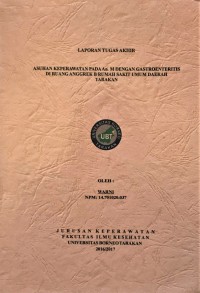 Asuhan Keperawatan Pada An. M Dengan Gastroenteritis Di Ruang Anggrek B Rumah Sakit Umum Daerah Tarakan